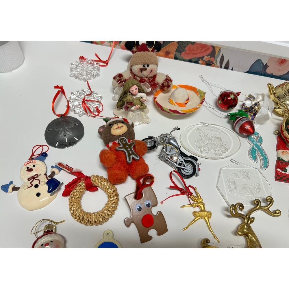 Vintage Christmas Ornament Lot | 80s & 90s Nostalgia | Holiday | Resale | Gift